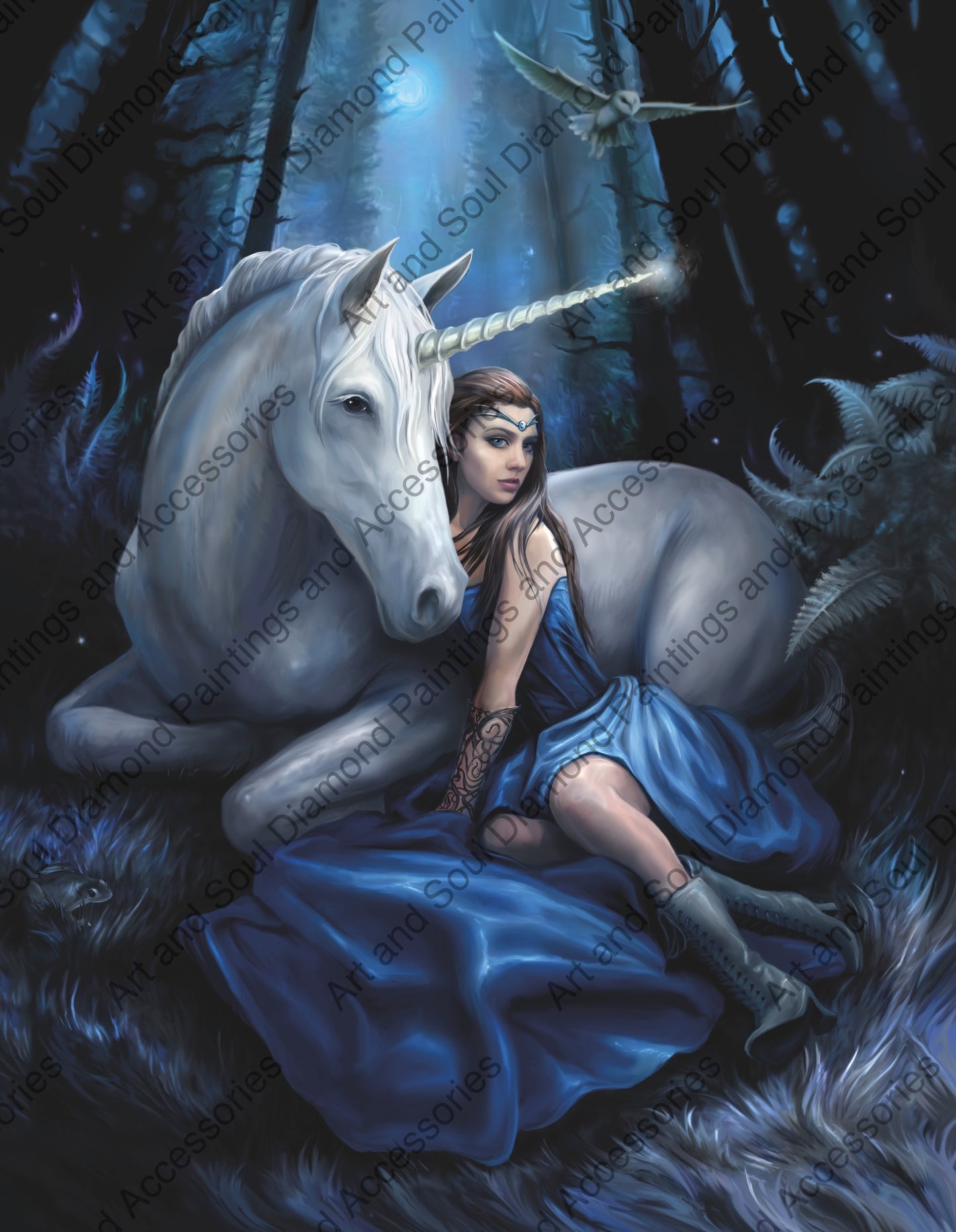 Blue Moon by Anne Stokes