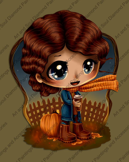 Chibi Fall Cuppa by Amanda Hicks