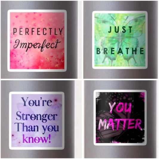 Motivational Stickers x 4 by Cheryl Carpenter