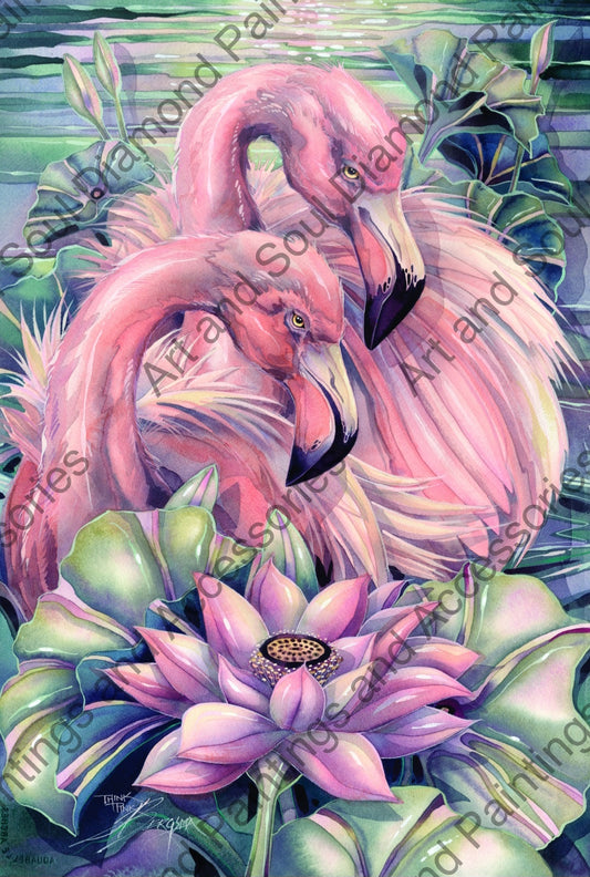 Flamingoes by Jody Bergsma