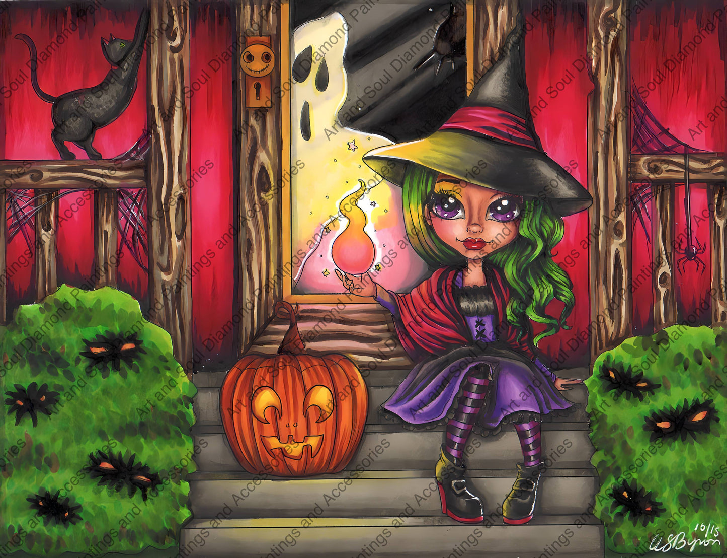 Gabbie Halloween Witch Fire by Amanda Hicks