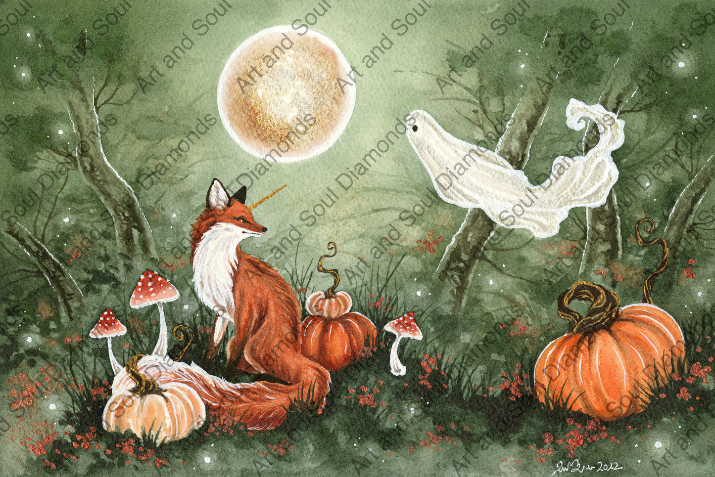 Ghostie Meets a Foxicorn by A Woodland Fairytale