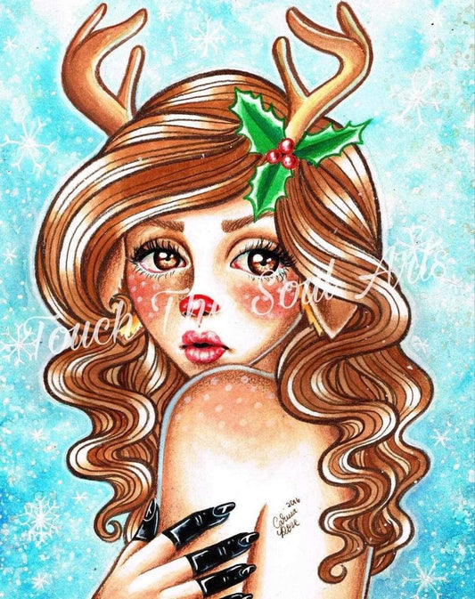 Rudolph by Carissa Rose Art