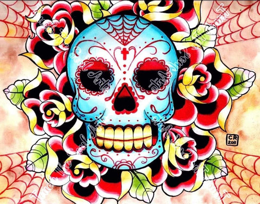 Sugar Skull by Carissa Rose Art