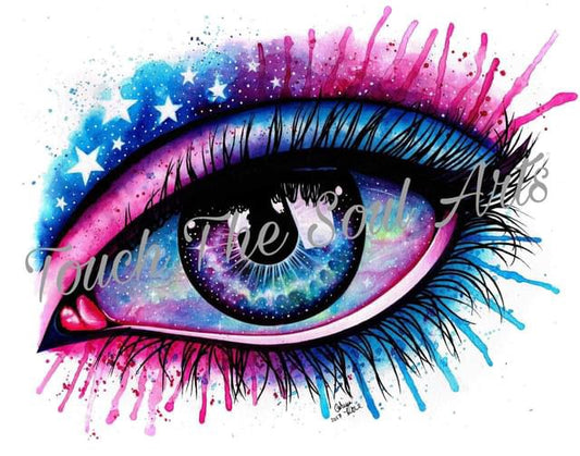 Patriotic Eye by Carissa Rose Art