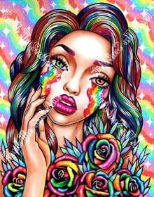 Prismatic Tears by Carissa Rose Art