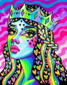 Queen of Her Own World by Carissa Rose Art