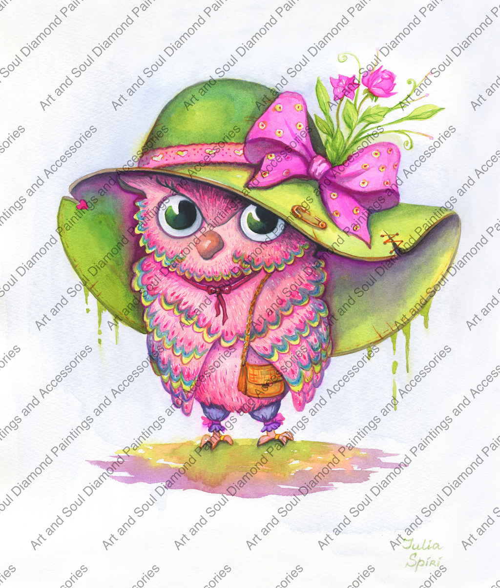 Owl Fashionista by Julia Spiri