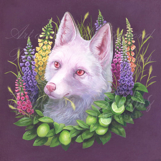 Foxtail and Foxgloves by April Rain Studios