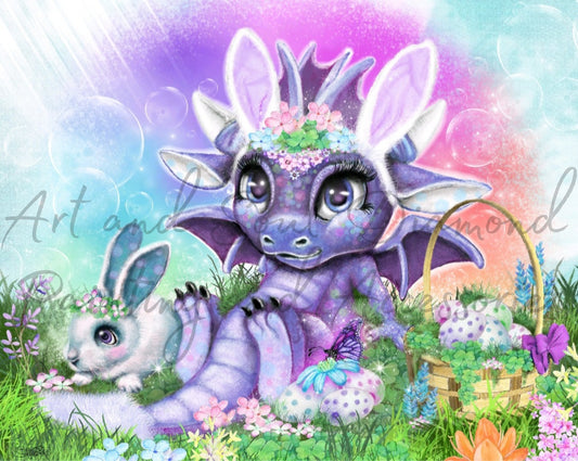 Easter Bunny Lil Dragonz by Sheena Pike