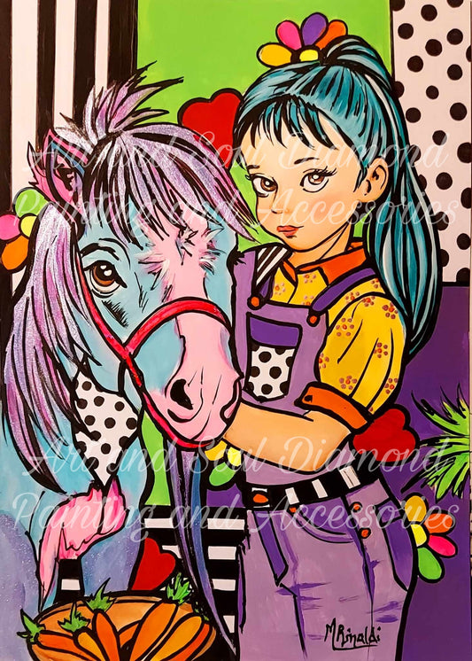 A Girl and Her Horse by Mariella Rinaldi