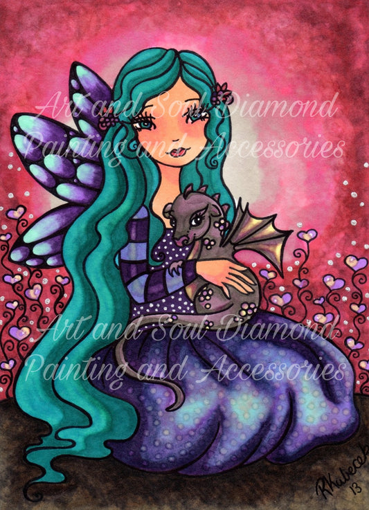 A Fairy and Her Dragon by Regan Kubecek
