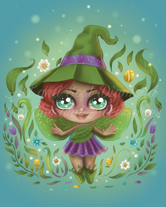 Springtime Chibi Witch by Amanda Hicks