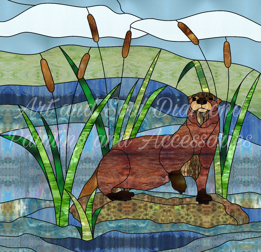 Otter by Copper Capricorn Glass