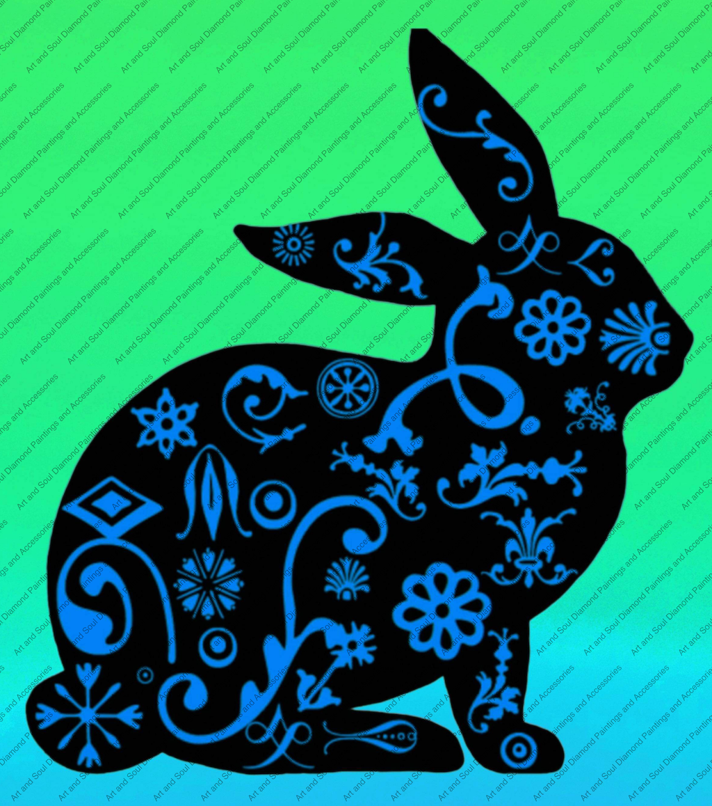 Pop Art Bunny Azure by Cheryl Carpenter