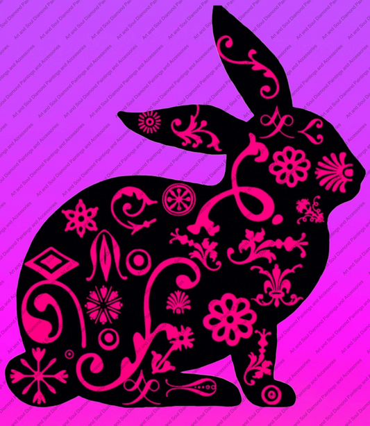 Pop Art Bunny Cerise by Cheryl Carpenter