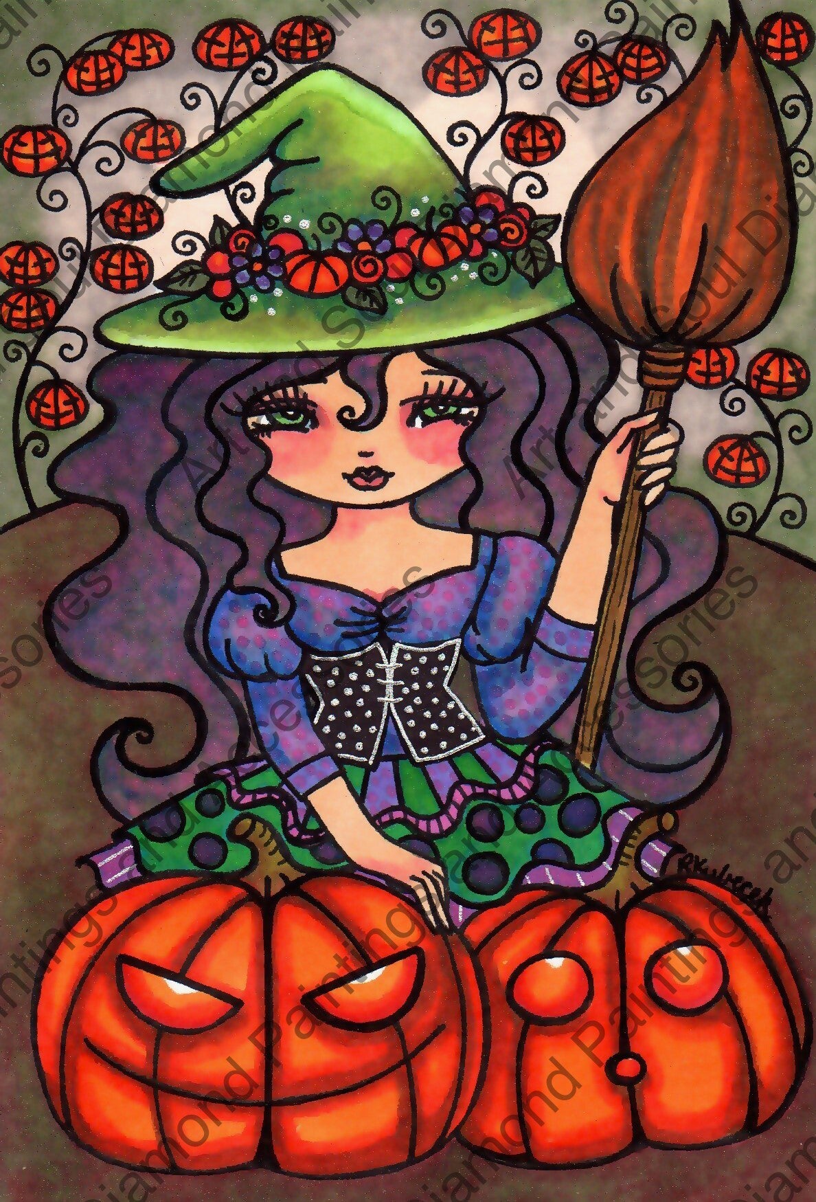 Pumpkin Witch by Regan Kubecek