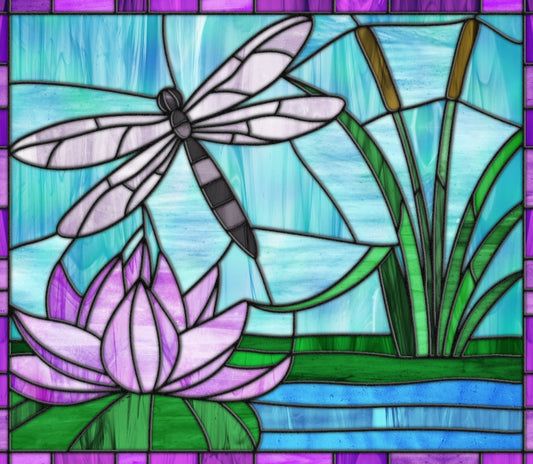 Lotus and Dragonfly by Front Porch Studio