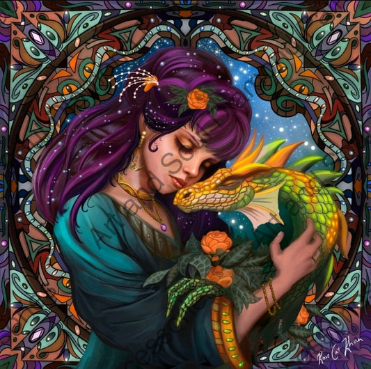 Snuggles with a Dragon by Rose Khan