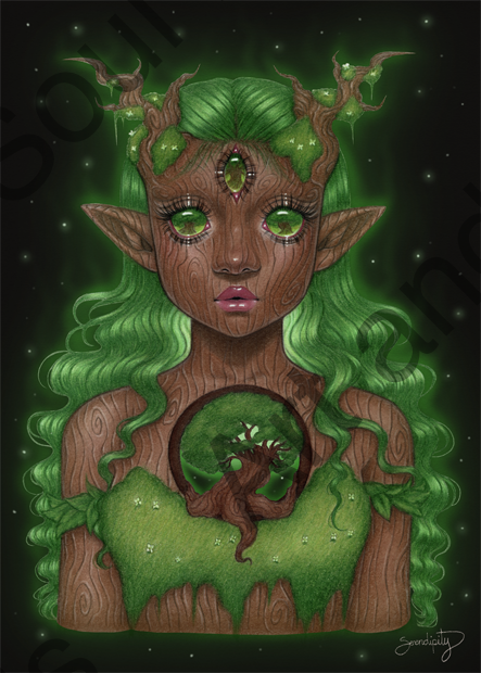 Tree Dryad by Serendipity the Artist