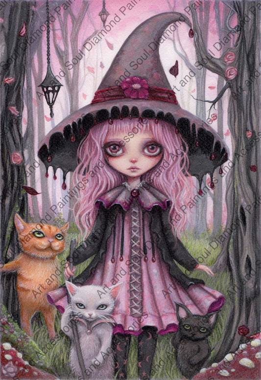 Witch Ginger Cat by Karen Spencer