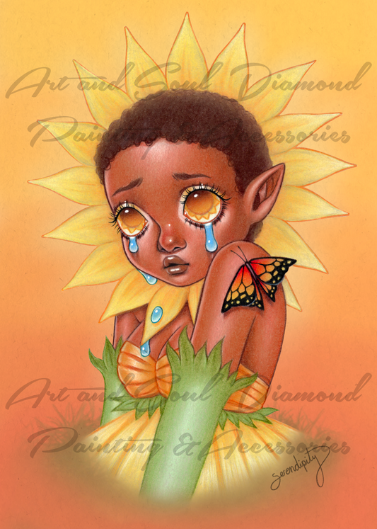 Sunflower Girl by Serendipity the Artist