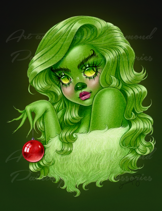 Grinch Girl by Serendipity The Artist